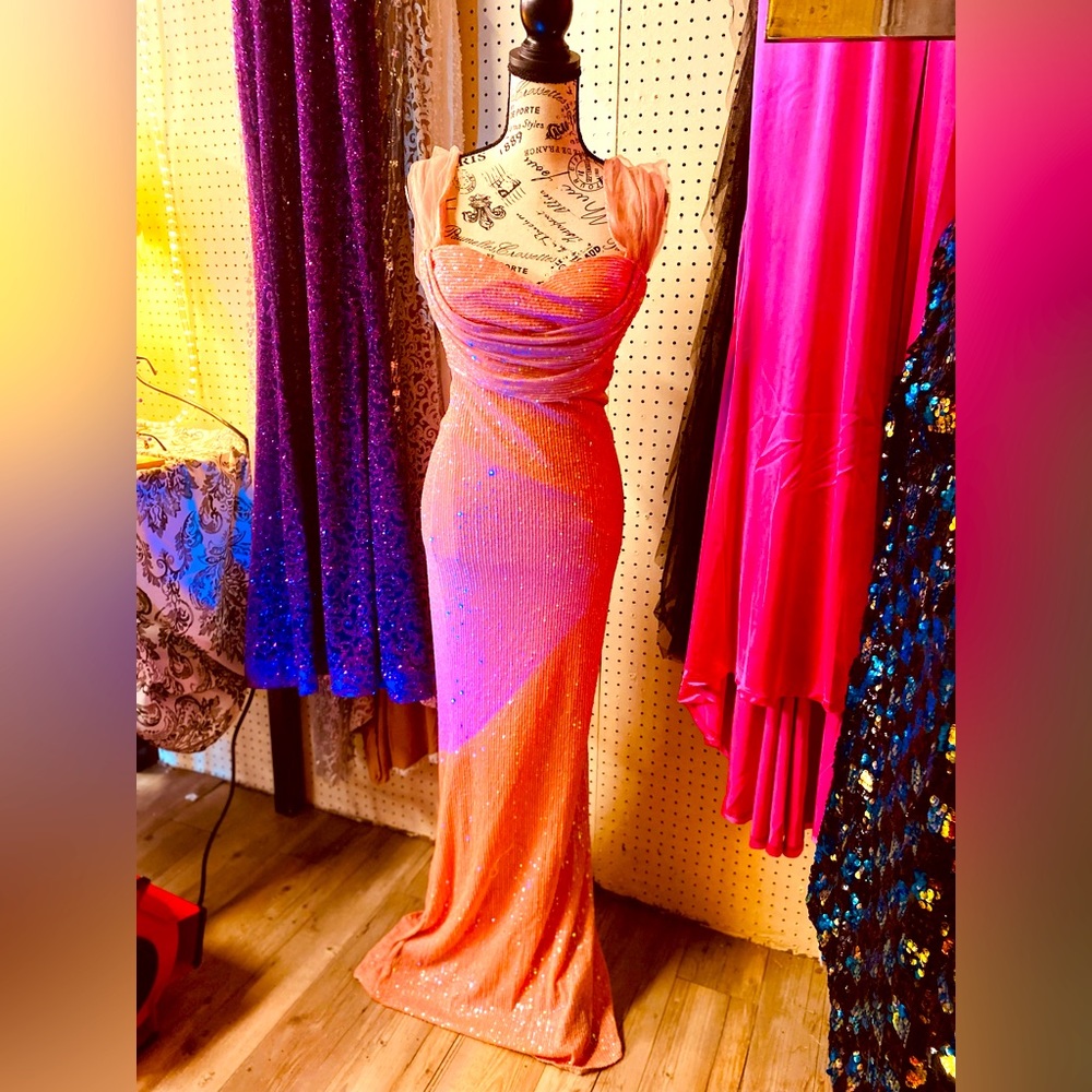 Pink Sequin Dress